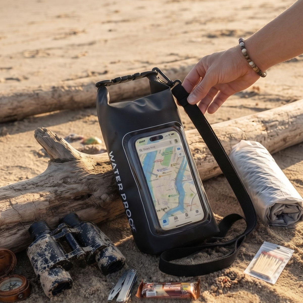 2L Su Geçirmez Dry Bag – Şeffaf Telefon Pencereli