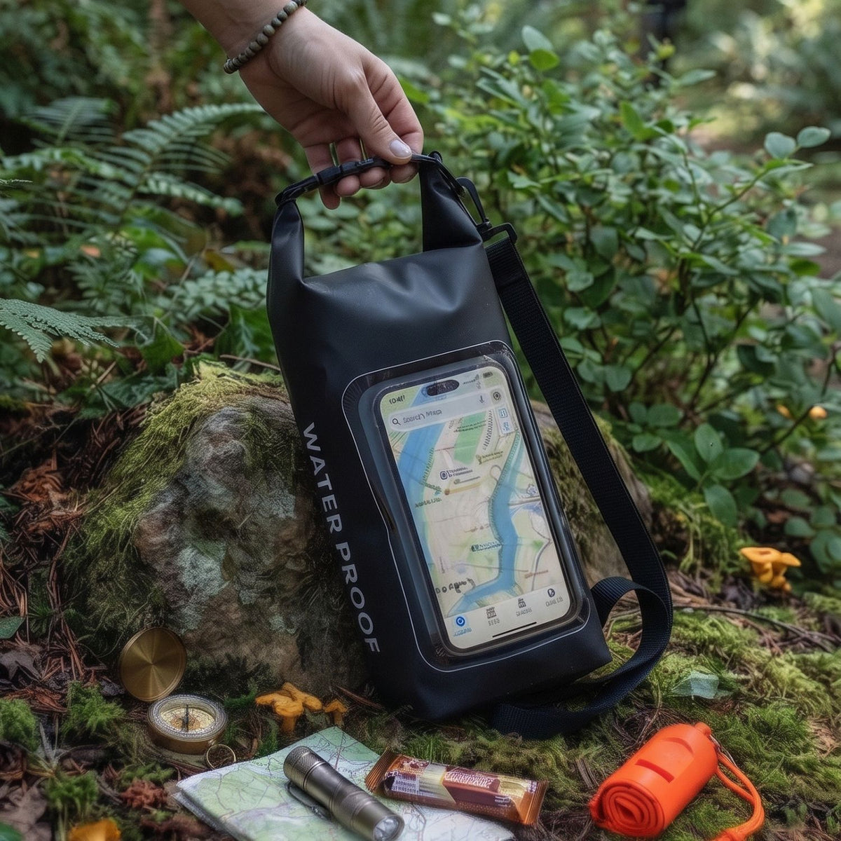2L Su Geçirmez Dry Bag – Şeffaf Telefon Pencereli